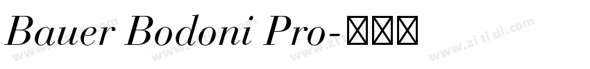 Bauer Bodoni Pro字体转换